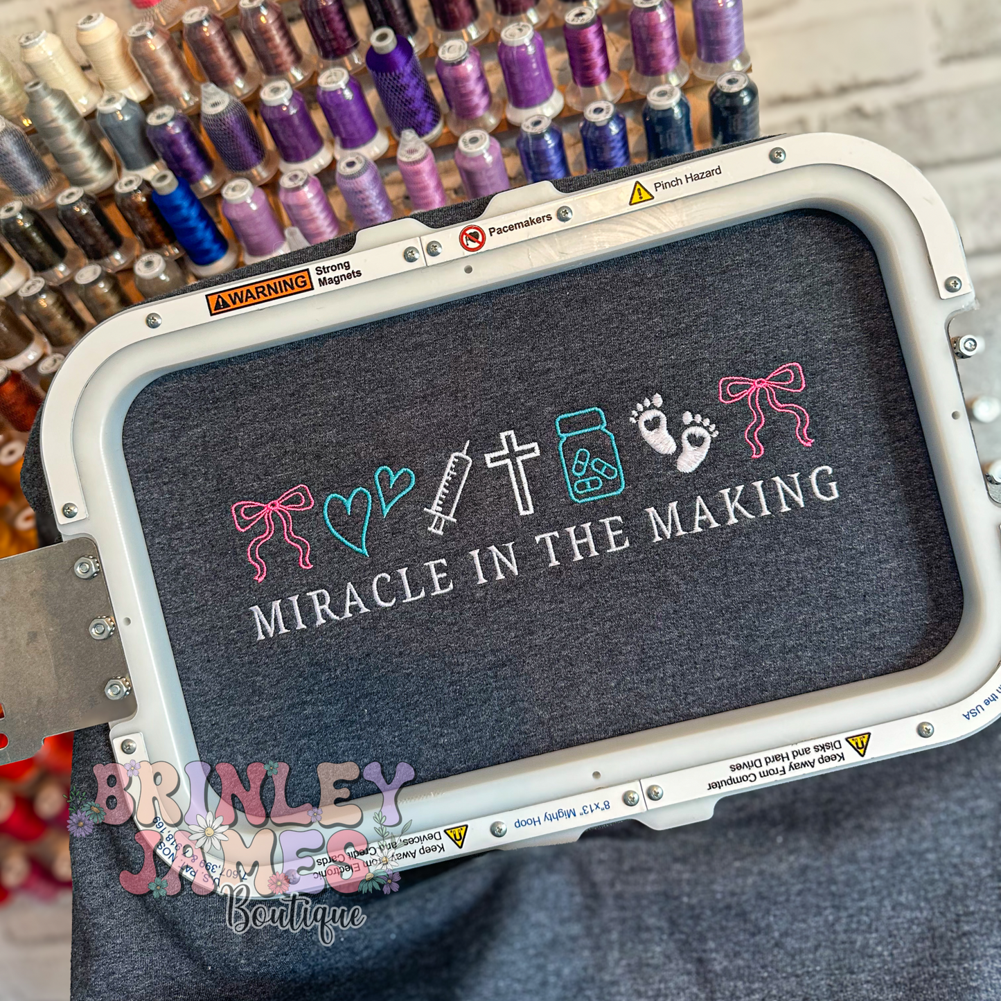 Miracle In The Making - Embroidered Sweatshirt