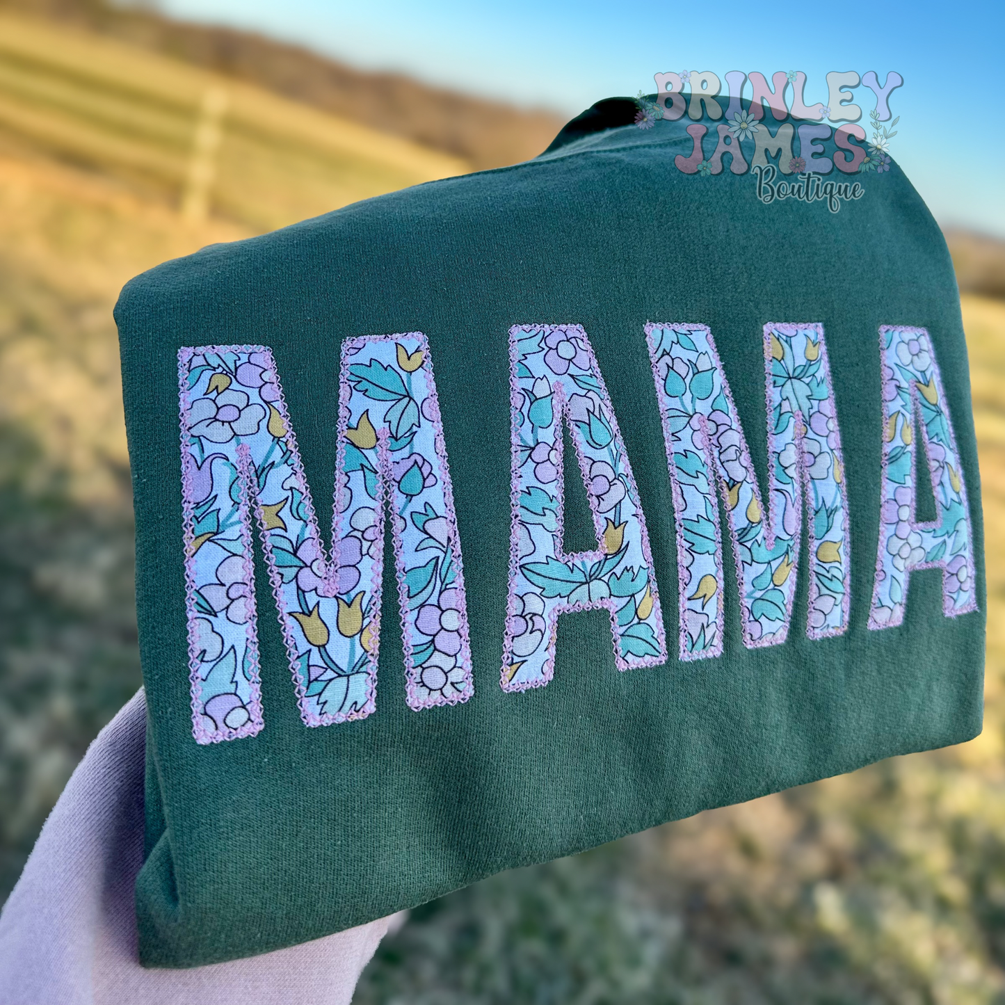 Spring Floral - Embroidered Sweatshirt