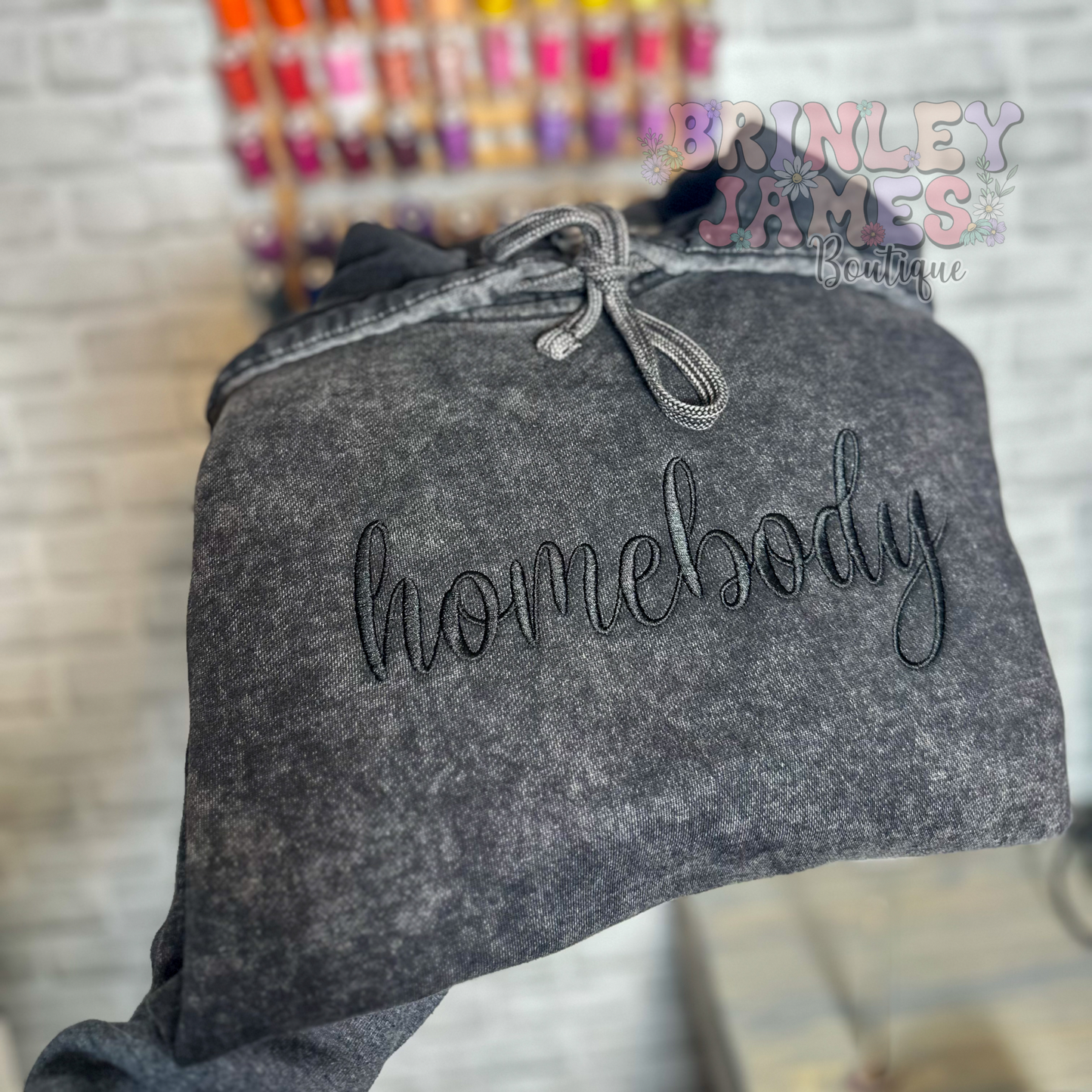 Homebody - Embroidered Hoodie