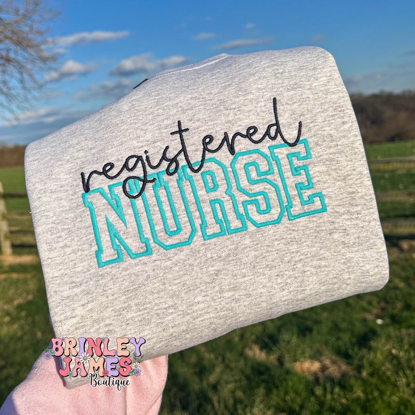 Registered Nurse - Embroidered Sweatshirt