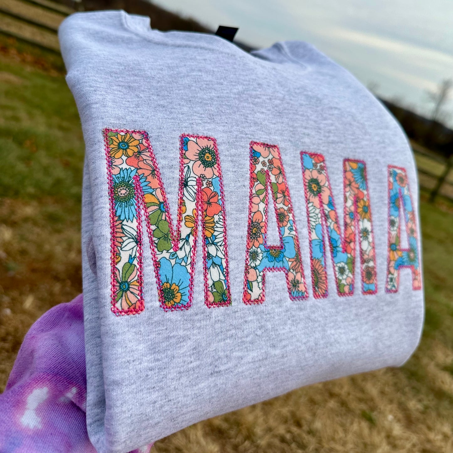 Floral Personalized -  Embroidered Sweatshirt