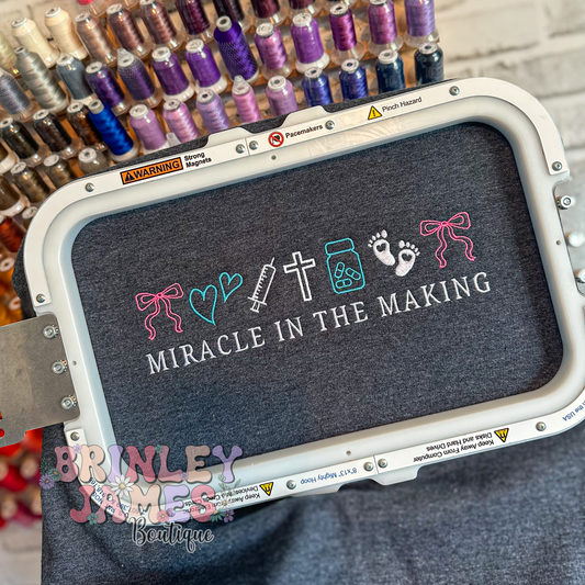Miracle In The Making - Embroidered Sweatshirt