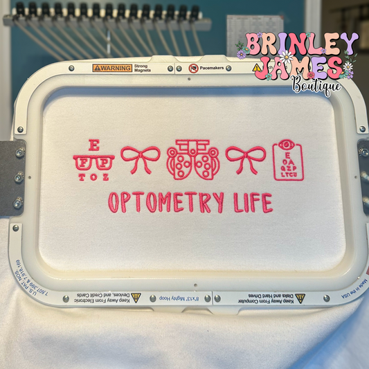 Optometry - Embroidered Sweatshirt